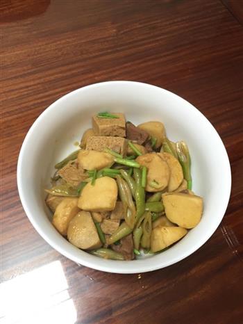 扁豆芋头豆腐大锅菜的做法步骤7