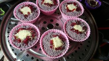 盆栽版-鸭血糯蒸糕的做法步骤10