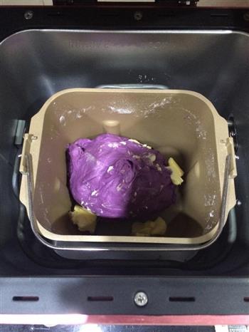 奶香紫薯吐司的做法步骤6