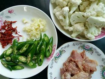 烤箱版干锅花菜的做法步骤1