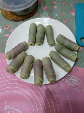 绿茶紫薯酥的做法步骤4
