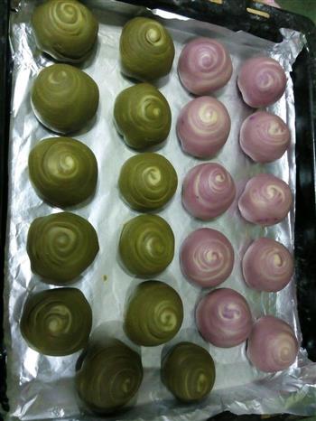 绿茶紫薯酥的做法步骤7
