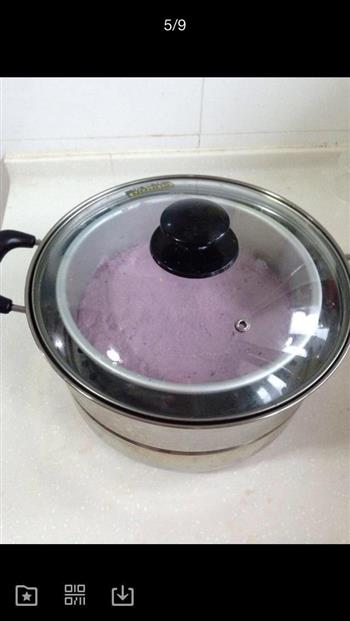 紫薯发糕的做法步骤4