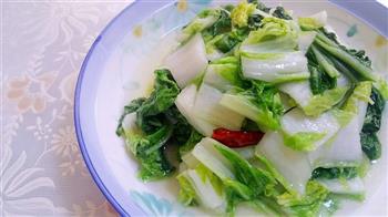 清炒小白菜的做法步骤8