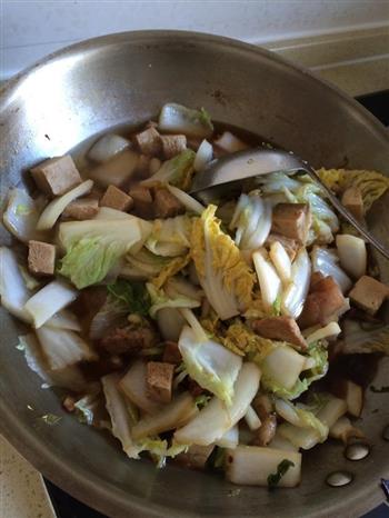最简单家常白菜炖冻豆腐的做法步骤5