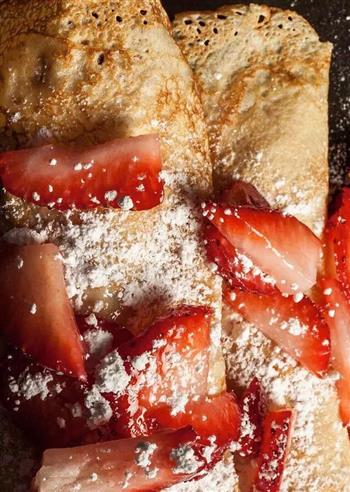 草莓奶油煎饼的做法图解5