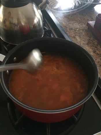 西红柿肉丸汤的做法步骤3