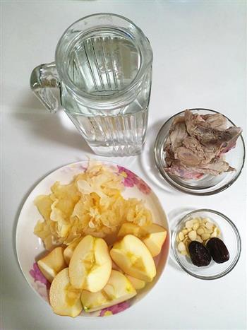 苹果银耳龙骨汤的做法步骤1