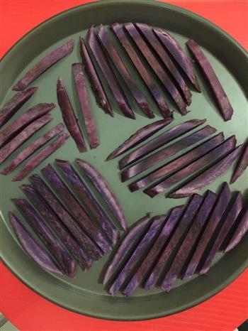 自制烤紫薯条的做法步骤4