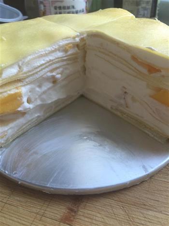 芒果千层淡奶蛋糕的做法步骤18