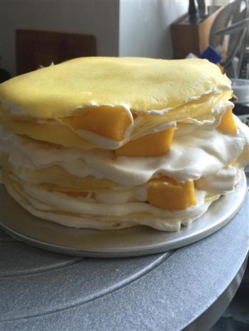 芒果千层淡奶蛋糕的做法步骤19