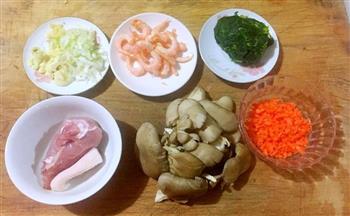 时蔬虾仁疙瘩汤的做法图解1