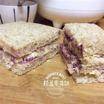 宿舍版-紫薯鸡蛋三明治的做法步骤10