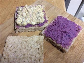 宿舍版-紫薯鸡蛋三明治的做法步骤8