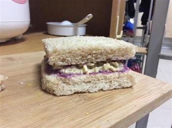 宿舍版-紫薯鸡蛋三明治的做法步骤9