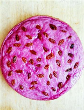 紫薯枸杞发糕的做法步骤9