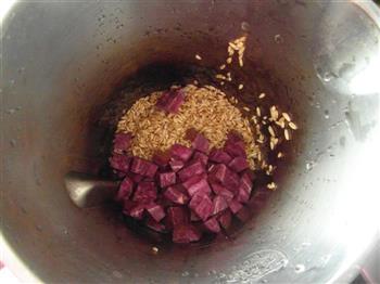莜麦紫薯米糊的做法步骤3