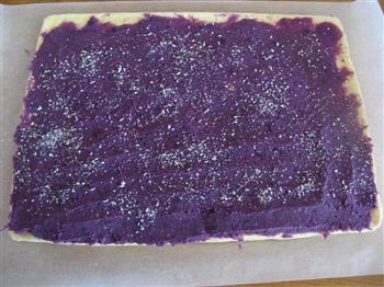 紫薯戚风蛋糕卷的做法步骤20