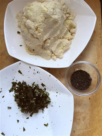 豆渣好去处—芝麻海苔素肉松的做法步骤1