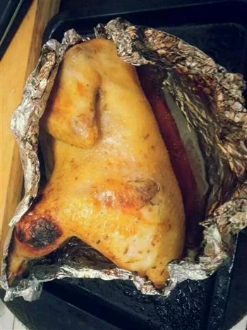 不热气的-烤箱烤整鸡的做法图解4