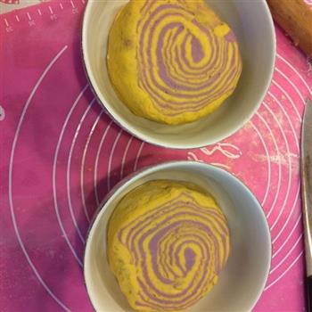 健康朝食-南瓜紫薯发糕的做法步骤8