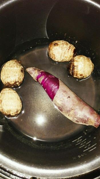 女人的滋补甜品-四物红糖紫薯芋艿的做法图解1