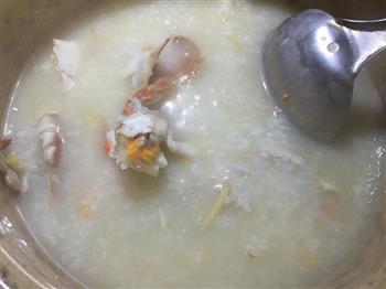 螃蟹砂锅粥的做法图解4