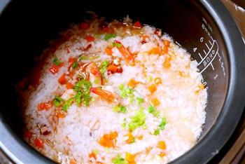 干贝芡实鲜虾粥的做法步骤11