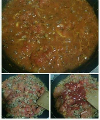 在家做  番茄肉酱意大利面的做法步骤3
