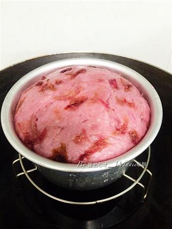 私房玫瑰香芋紫薯发糕的做法步骤10