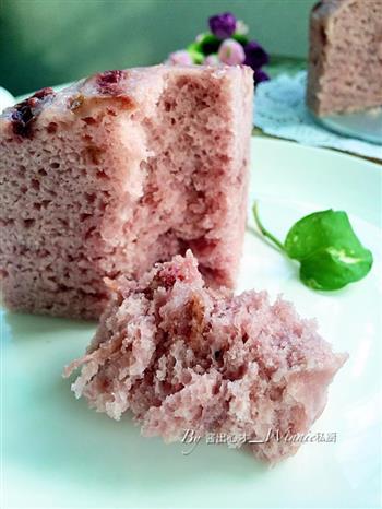 私房玫瑰香芋紫薯发糕的做法步骤14