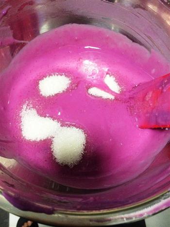 私房玫瑰香芋紫薯发糕的做法步骤4