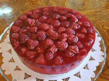 树莓果冻芝士蛋糕8寸的做法步骤21