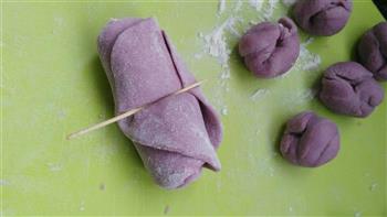 花样紫薯馒头的做法步骤25