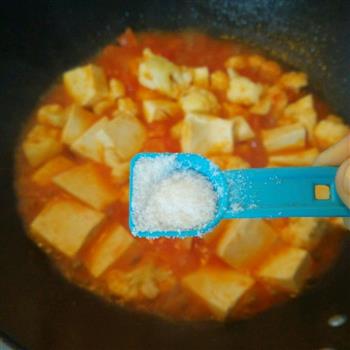 茄汁花菜烩豆腐的做法步骤8