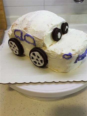 小汽车蛋糕的做法步骤10