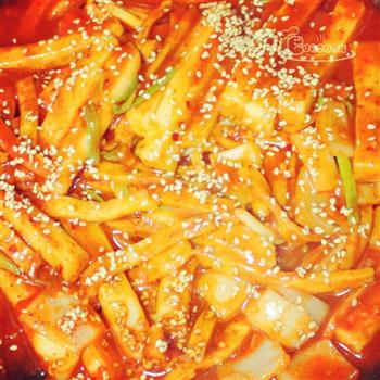 韩式辣炒年糕的做法步骤6