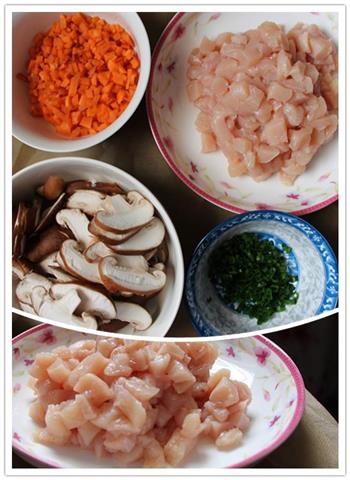 养胃粥香菇鸡肉粥的做法步骤1