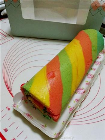 彩虹蛋糕卷的做法图解18