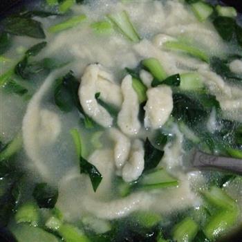 青菜面疙瘩汤的做法图解9