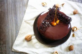 巧克力镜面慕斯蛋糕的做法步骤20
