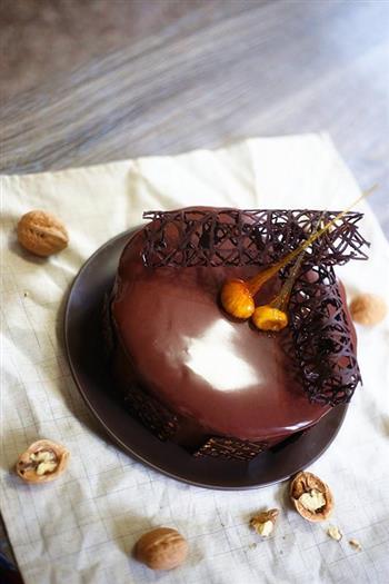 巧克力镜面慕斯蛋糕的做法步骤24