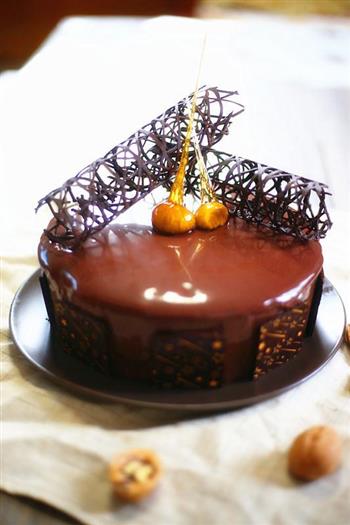 巧克力镜面慕斯蛋糕的做法步骤26