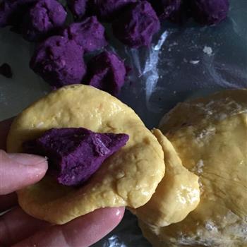 紫薯馅南瓜饼的做法步骤5