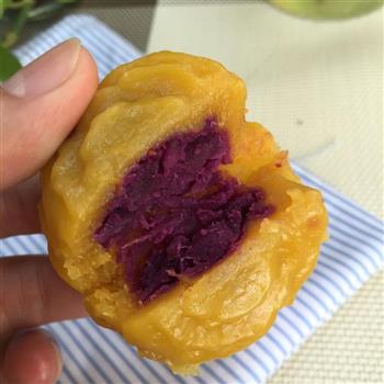 紫薯馅南瓜饼的做法步骤8