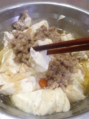 豆腐蒸肉的做法步骤6