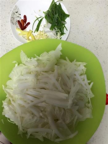 川味酸辣白菜的做法步骤2