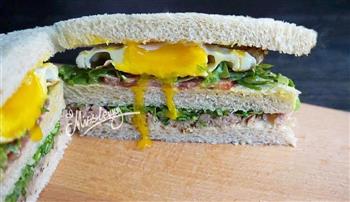 低脂快手早餐-全麦金枪鱼三明治的做法图解8