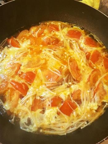 金针菇番茄蛋汤的做法步骤9