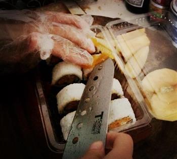 黄桃肉松里卷寿司的做法图解14